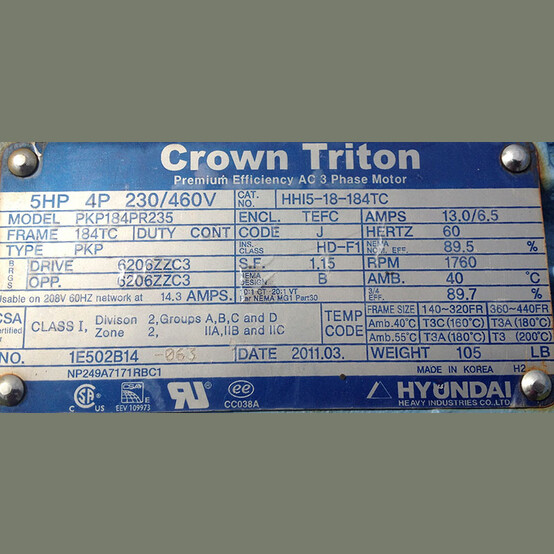 Stearns 30" x 120" Wet Drum Magnetics Separator, 5HP, 230/460V, 3 Phase, 60Hz, (2 available) - Image 5