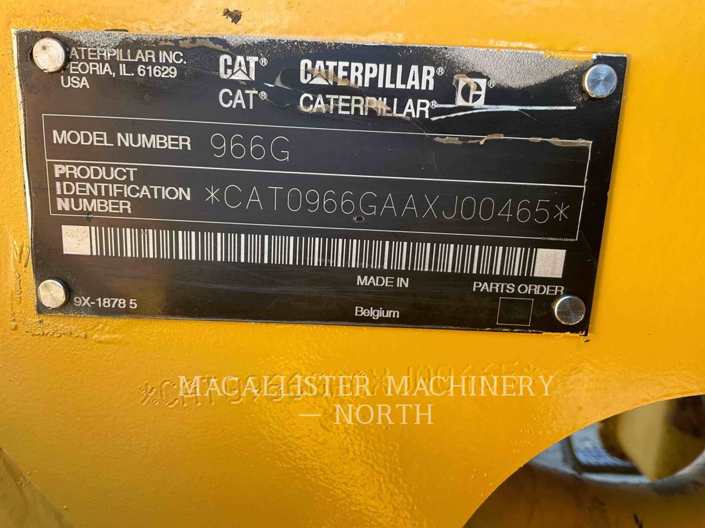 Cat 966G, Wheel Loader, 16996 hours, S/N: AXJ00465, 2002 - Image 6