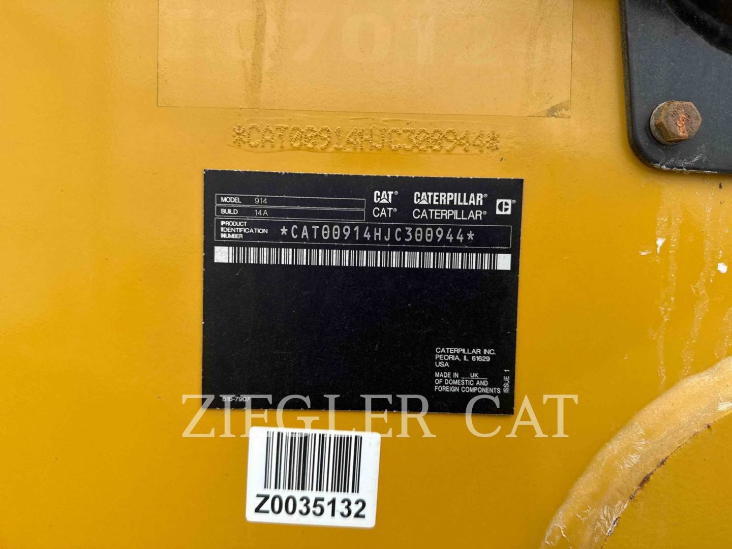Cat 914, Wheel Loader, 3959 hours, S/N: JC300944, 2023 - Image 6