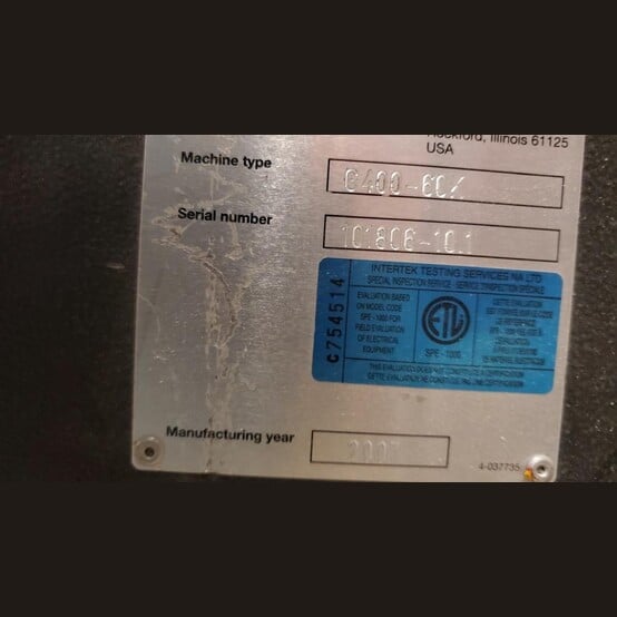 Rapid #G400-6CK, Plastic Granulator, 5 Rotor Blades, 2 Bed Knives, 15 HP, 480 V., 3 Phase, 2007 - Image 8