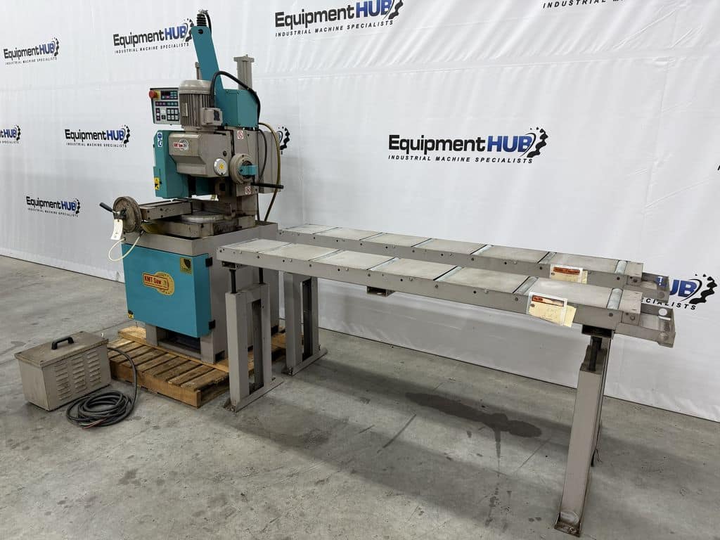14.5" KMT, Kalamazoo #C370SA-V, vertical column semi-automatic cold saw with conveyor, 2002 - Image 3