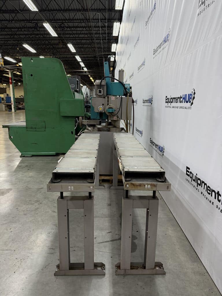 14.5" KMT, Kalamazoo #C370SA-V, vertical column semi-automatic cold saw with conveyor, 2002 - Image 4