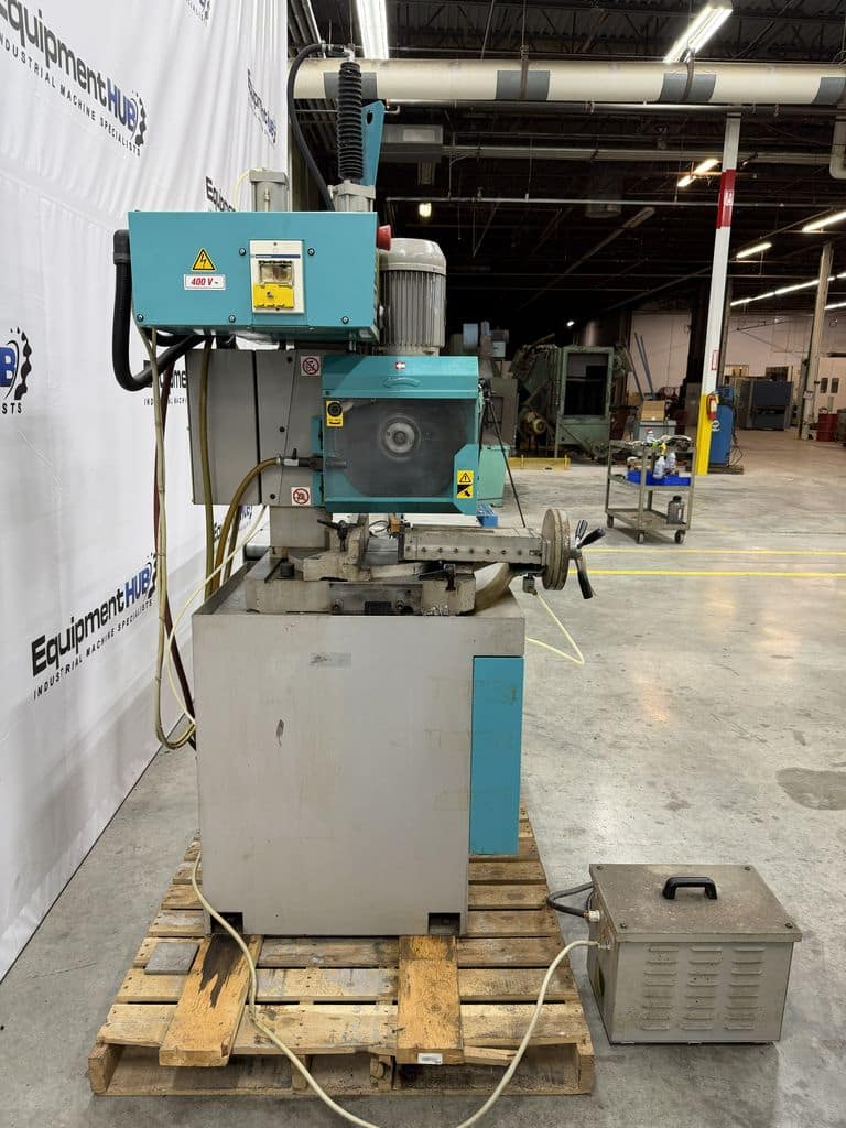 14.5" KMT, Kalamazoo #C370SA-V, vertical column semi-automatic cold saw with conveyor, 2002 - Image 5