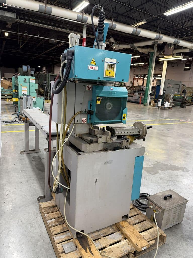 14.5" KMT, Kalamazoo #C370SA-V, vertical column semi-automatic cold saw with conveyor, 2002 - Image 6