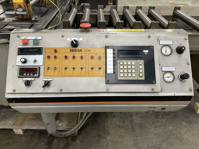 18" x 20" Hem #V100LA-2, automatic vertical tilt frame band saw, power tilt, 5 HP, coolant system - Image 4