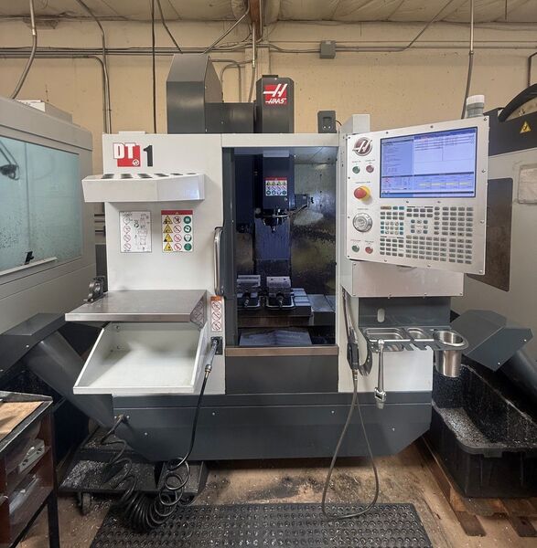 Haas #DT-1, CNC vertical machining center, 5-Axis, 20" X, 16" Y, 15.5'Z, 10000 RPM, rigid tapping, chip - Image 1