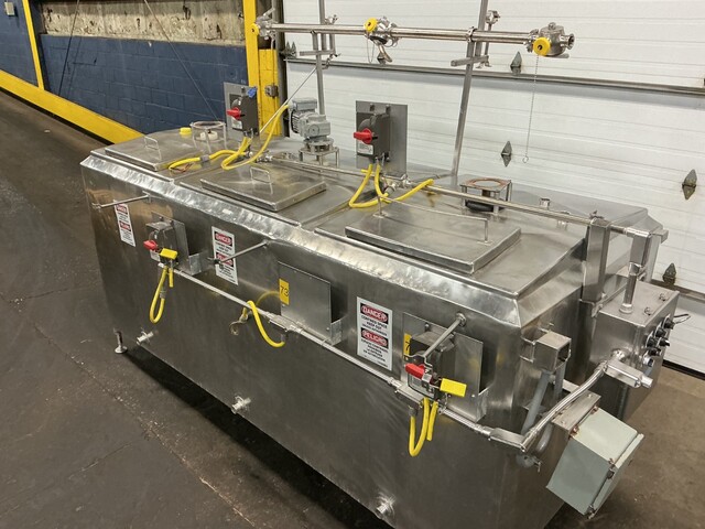 750 gallon Stainless Steel, (3) 250 gallon compartment mixing tank, 230/460 V. - Image 9