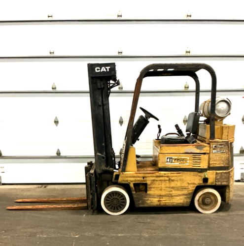 6000 lb. Caterpillar #TC60D, LP forklift, 3 stage mast, class 3, 48" forks - Image 1