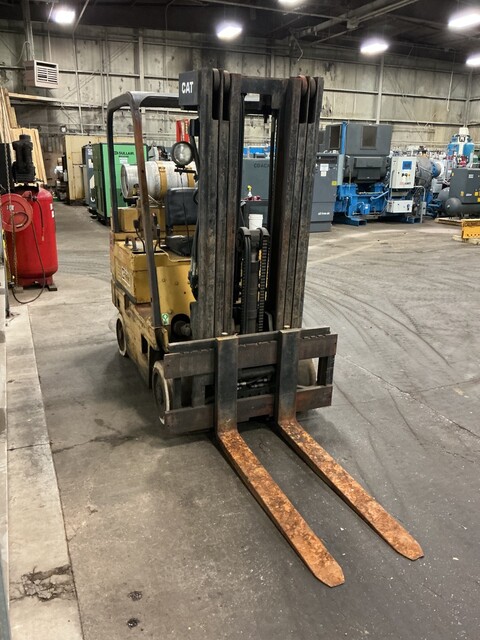 6000 lb. Caterpillar #TC60D, LP forklift, 3 stage mast, class 3, 48" forks - Image 4