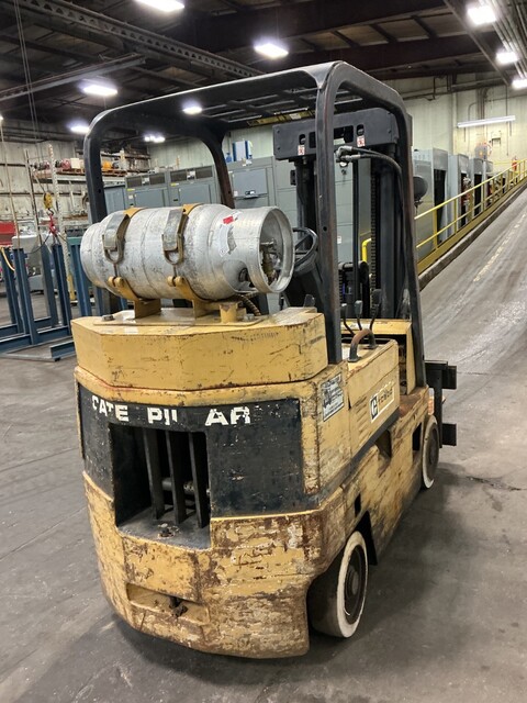 6000 lb. Caterpillar #TC60D, LP forklift, 3 stage mast, class 3, 48" forks - Image 5
