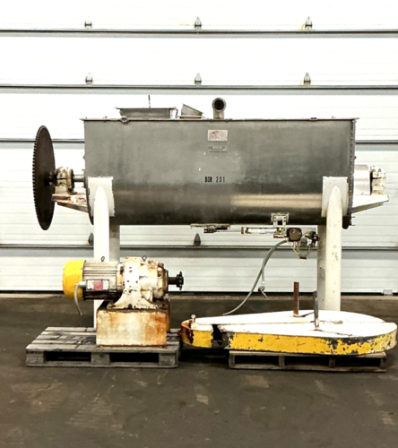 80 cu.ft. J.h. Day, Stainless steel ribbon blender, 96" x 36" x 40" ID tank, 15 HP, 230/460 V. - Image 1
