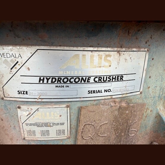 Allis-Chalmers #H-3000, Hydrocone crusher (2 available) - Image 3