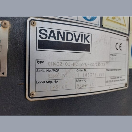 Sandvik #CH430, cone crusher, 2011 - Image 3