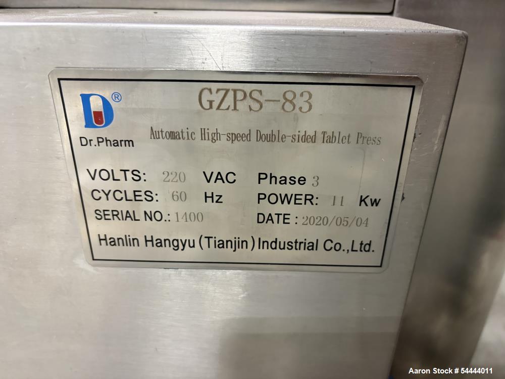 Dr. Pharm #GZPS-83, bi-layer rotary tablet press, 83 station - Image 8