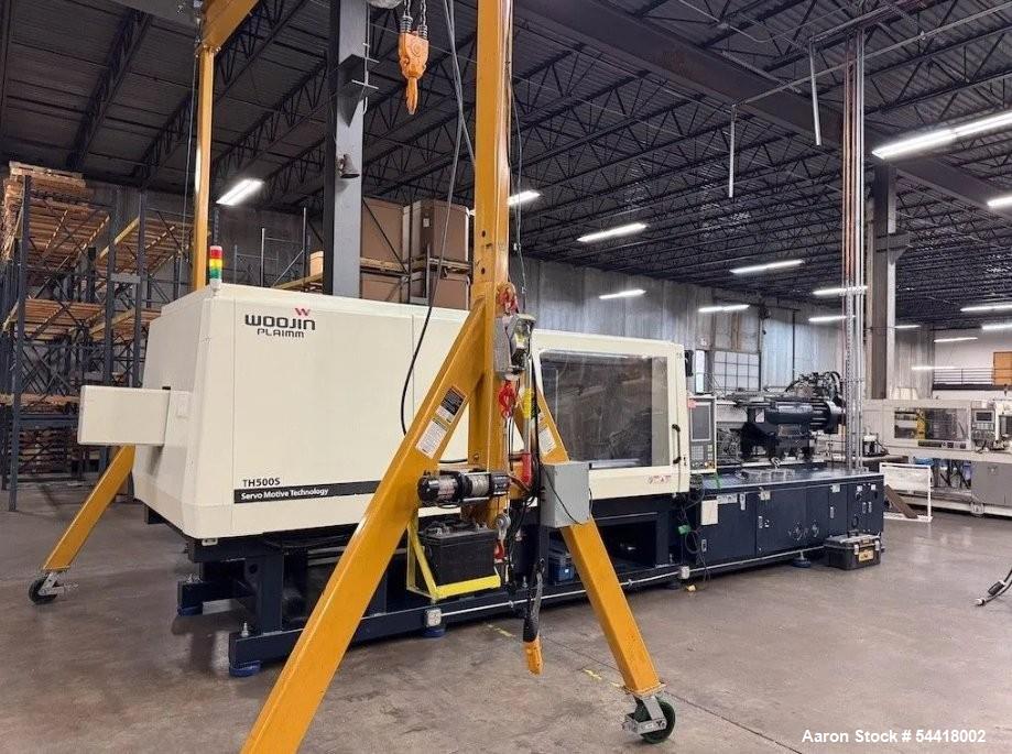 496 Ton, Woojin #TH500S, injection molder, Keba controls, core pull, 2017 - Image 2