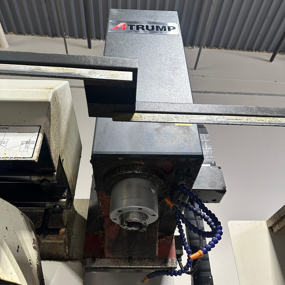 Atrump #A3-10H, CNC bed mill, 13" x60" tbl., 10 HP, 40" X, 20" Y, 20" Z, #40, 8k RPM, 3-Axis rigid head - Image 7