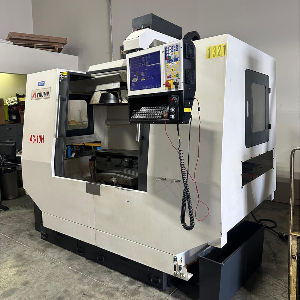 Atrump #A3-10H, CNC bed mill, 13" x60" tbl., 10 HP, 40" X, 20" Y, 20" Z, #40, 8k RPM, 3-Axis rigid head - Image 9
