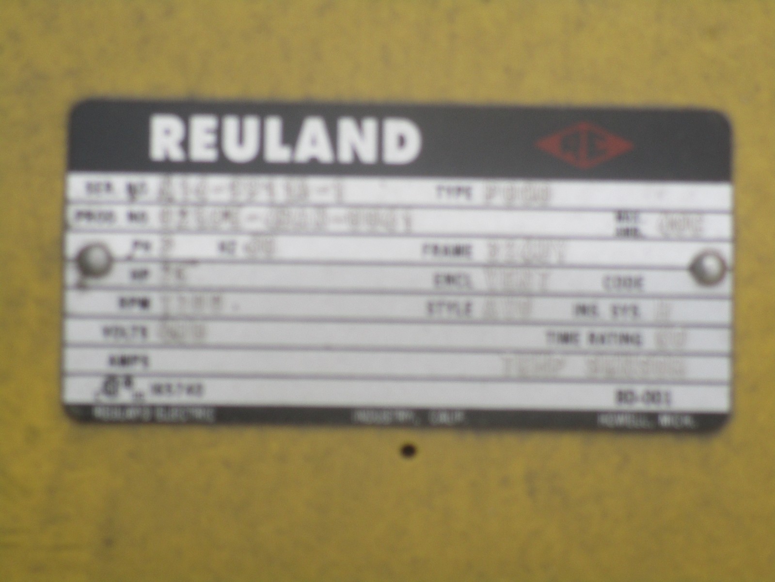 3500 Lb. Westinghouse / Reuland, geared overhead elevator traction machine - Image 6