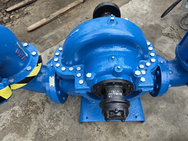 1550 GPM @ 135' PACO / Grundfos, 8" centrifugal water pump, w/ valves and traps - Image 2