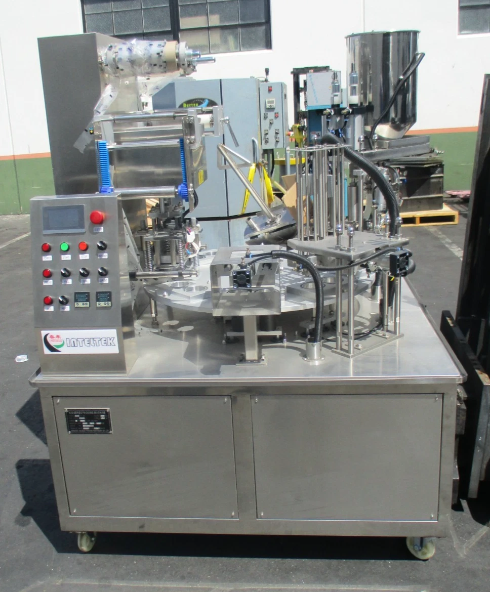 Chun Lai #KIS 900, automatic rotary cup filling and sealing machine - Image 1