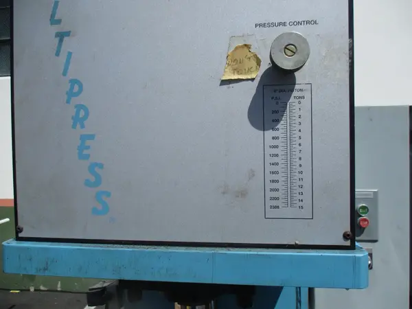 15 Ton, Multipress #MSP-15, hydraulic C-frame press - Image 3