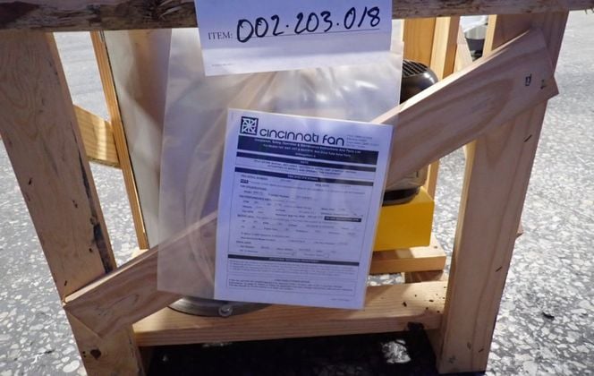 Cincinnati #WAF-12, fan, 12", 3/4 HP, 300 cfm, 2023 (9 available) - Image 3
