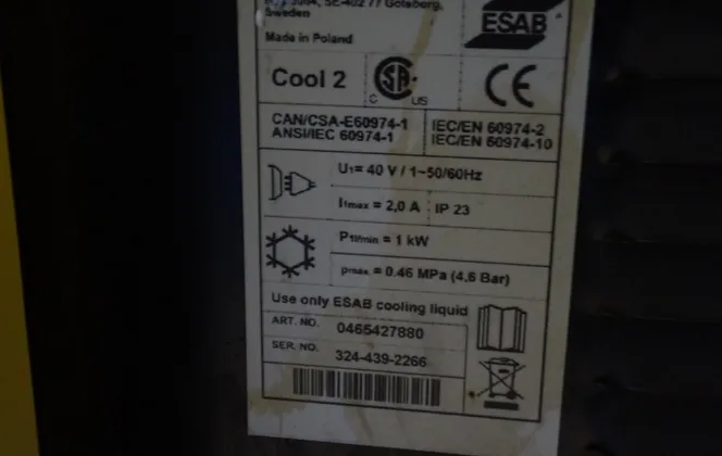 Esab #WARRIOR-500i-CC/CV, multi-process welder, 460 V. (3 available) - Image 8
