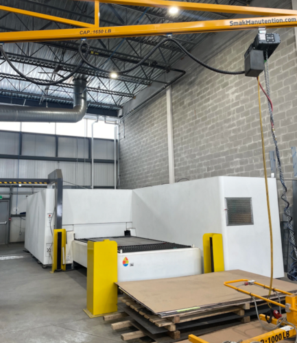 Bodor #P3015T6, Fiber Laser Cutter, 3000 watt, 60" x 120" sheet, water chiller, dust collector, transformer - Image 3