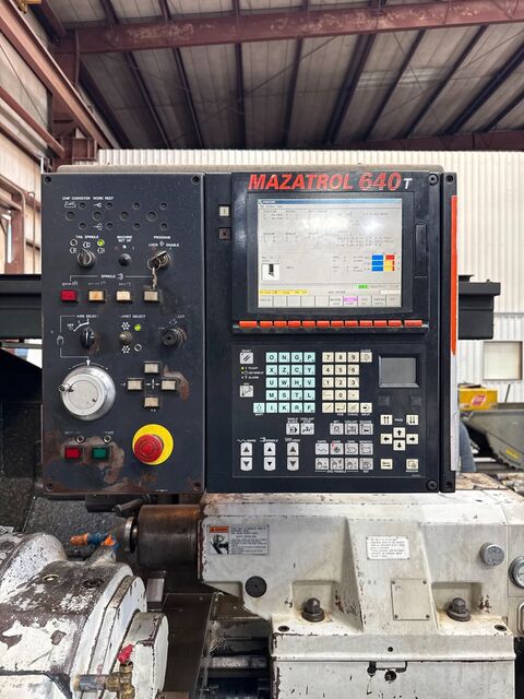 34" x 80" Mazak #Powermaster-Universal, Hollow Spindle Lathe, 14.7" spindle bore, Front & Rear Manual Chucks - Image 6
