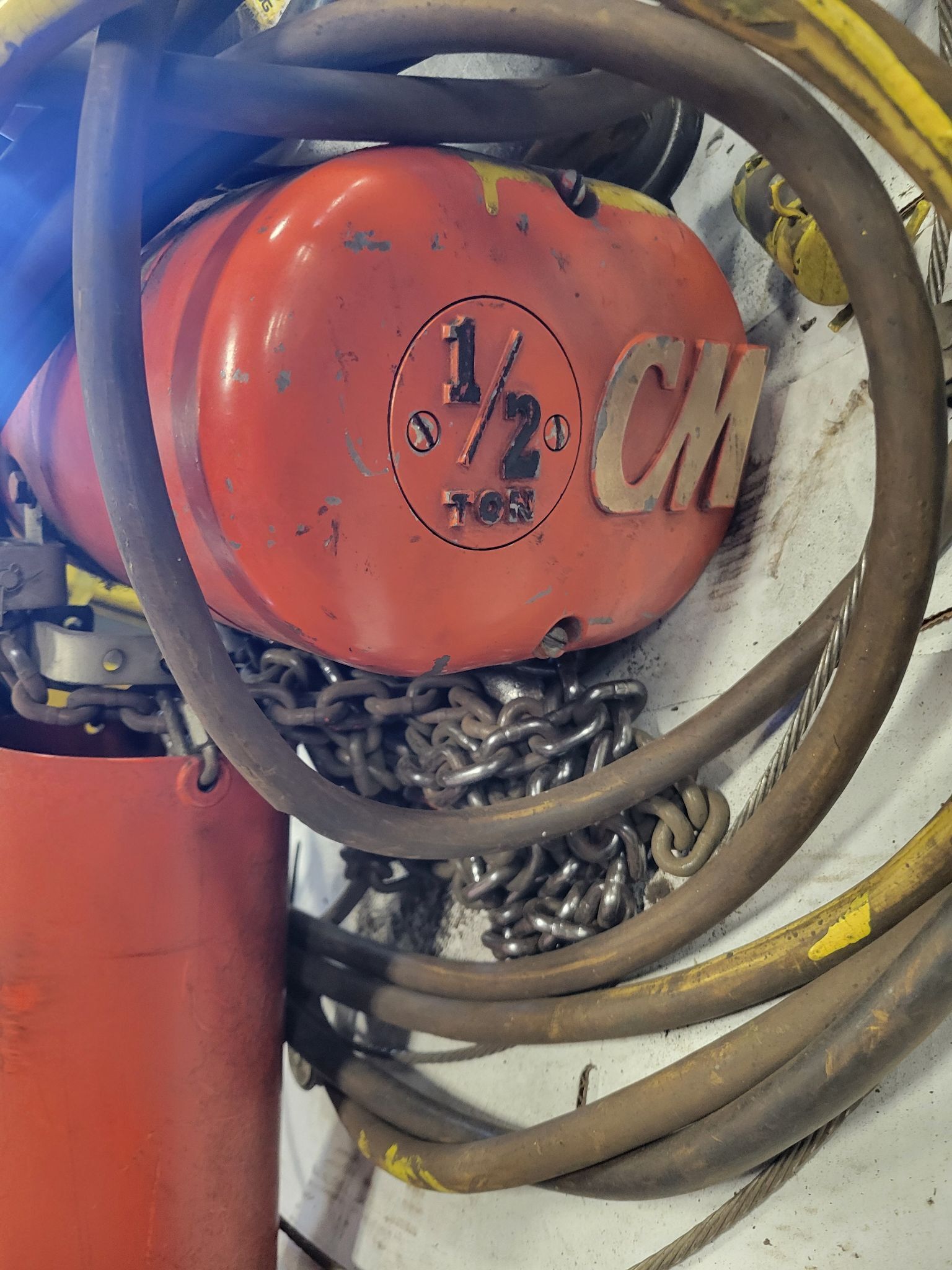 .5 Ton, Abell-Howe, jib crane, 10" Ht x 15' reach, CM hoist, 2000 - Image 3