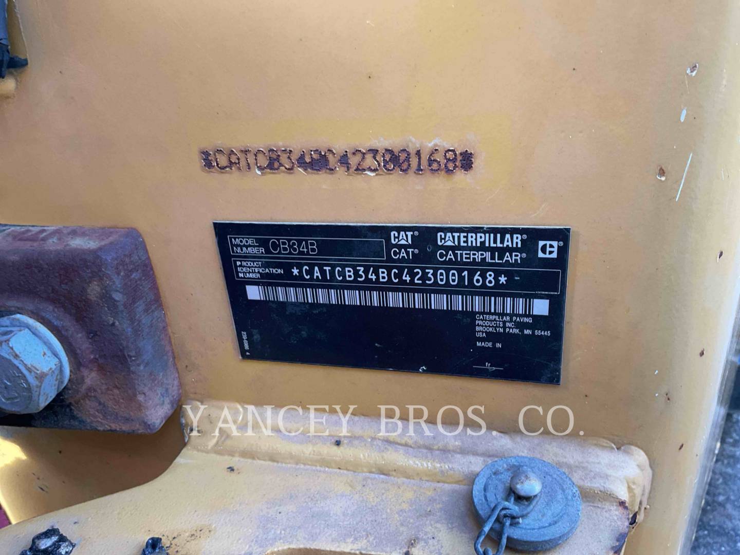 Caterpillar CB34B, Compactor, 4888 hours, S/N: 42300168, 2014 - Image 8