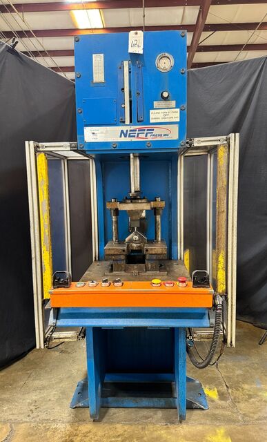 18.9 Ton, Neff #DF15, C-frame hydraulic press, 10" stroke, 24' DL, 24" x 21" bed, 2006 (2 available) - Image 3