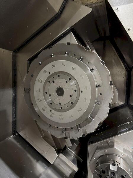 Takisawa #LA-250YS, CNC lathe, 23.6" swing, 10" chuck, 3" bar, 43.1" centers, 6-Axis, Fanuc 0i-TF, 15 turret - Image 7