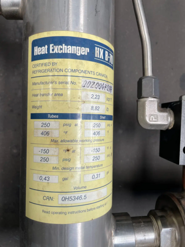 Parker Refrigerating Specialties #RS, Stainless Steel Rapid Purger, High Temperature, Ammonia (NH3), 2003 - Image 9