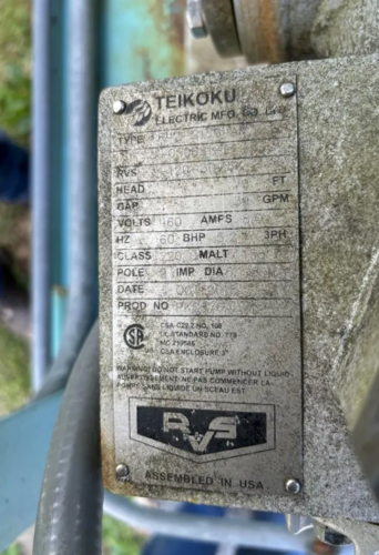 625 gallons, RVS #MRP-36V, Vertical Ammonia Recirculator, 36" diameter x 118" L Tank - Image 5