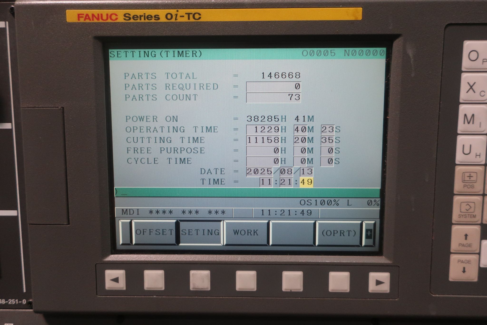 Hyundai Kia #SKT21LMS, CNC turning center, 21.7" swing, 2.5" bar, live tooling, sub spindle, 4,000 RPM, 15 - Image 8