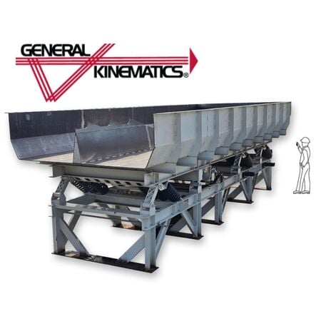 108" wide x 25' long, General Kinematics #SCRT, Syncro-Coil vibratory orienting conveyor, 20 HP, 230/460 V. - Image 1