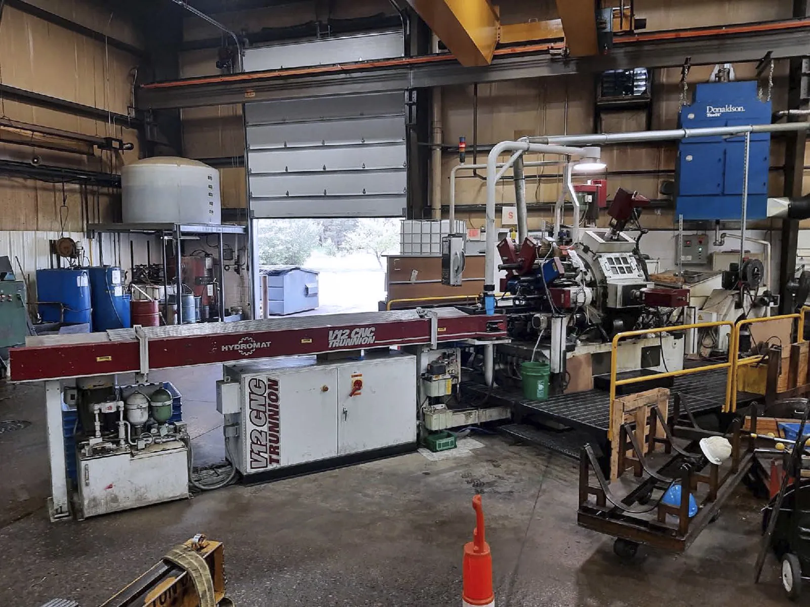 Hydromat #Epic-V12-51, CNC rotary transfer, 12 trunnion, Fanuc iH Pro Touch Control, 12' Hydromat barfeeder - Image 1