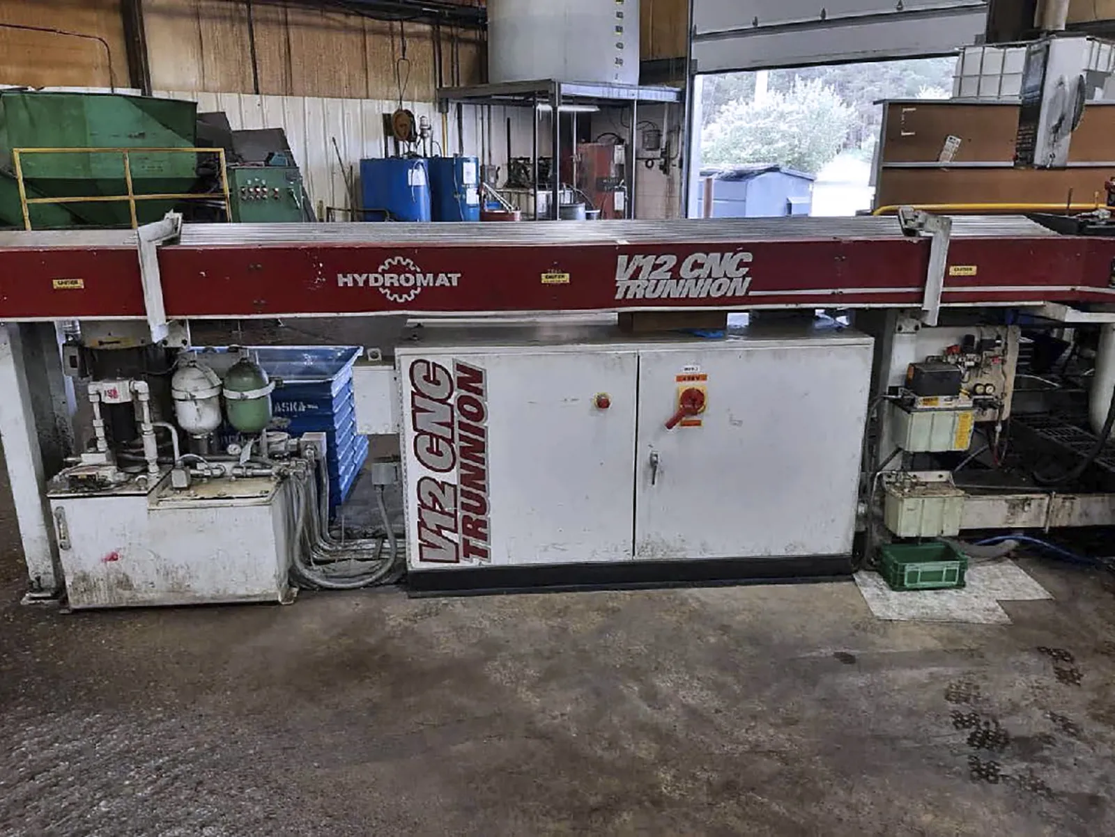 Hydromat #Epic-V12-51, CNC rotary transfer, 12 trunnion, Fanuc iH Pro Touch Control, 12' Hydromat barfeeder - Image 2