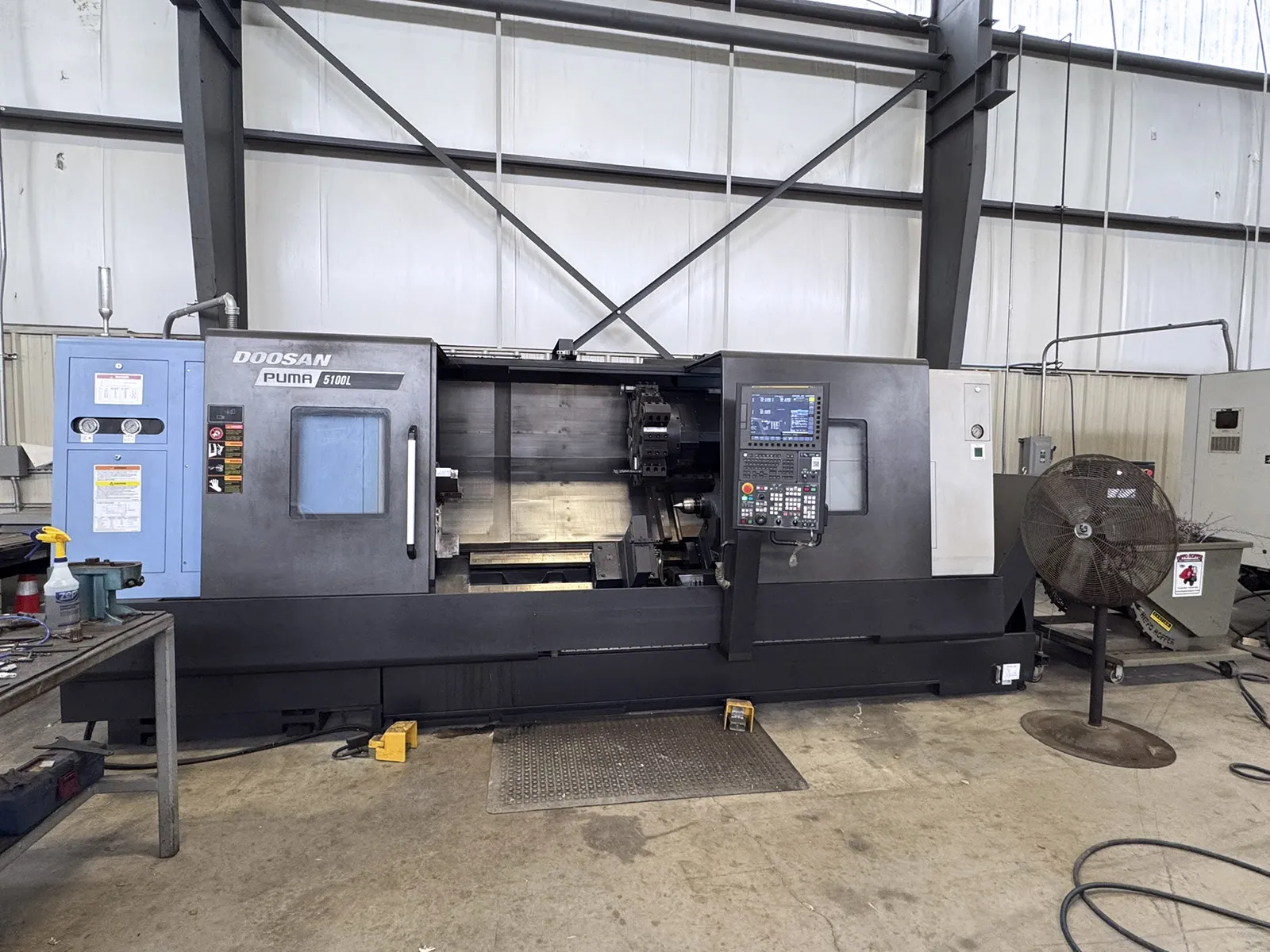 Daewoo Doosan #Puma-5100LB, CNC turning center, 30" swing, 21" chuck, 6" bar, 80" centers, 24" dia., 50 HP - Image 2