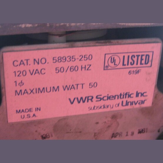 VWR Scientific #Dylastir, Magnetic Stirrer, 6.25" diameter plate, 120 V., 50 width - Image 4