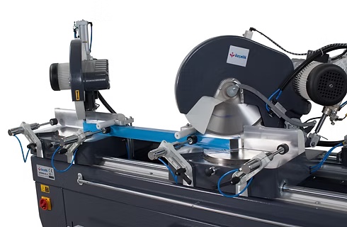 16" Oz Machine #Gemini-II-A, double head miter saw, hydro-pneumatic cutter, touch screen control, electronic - Image 2