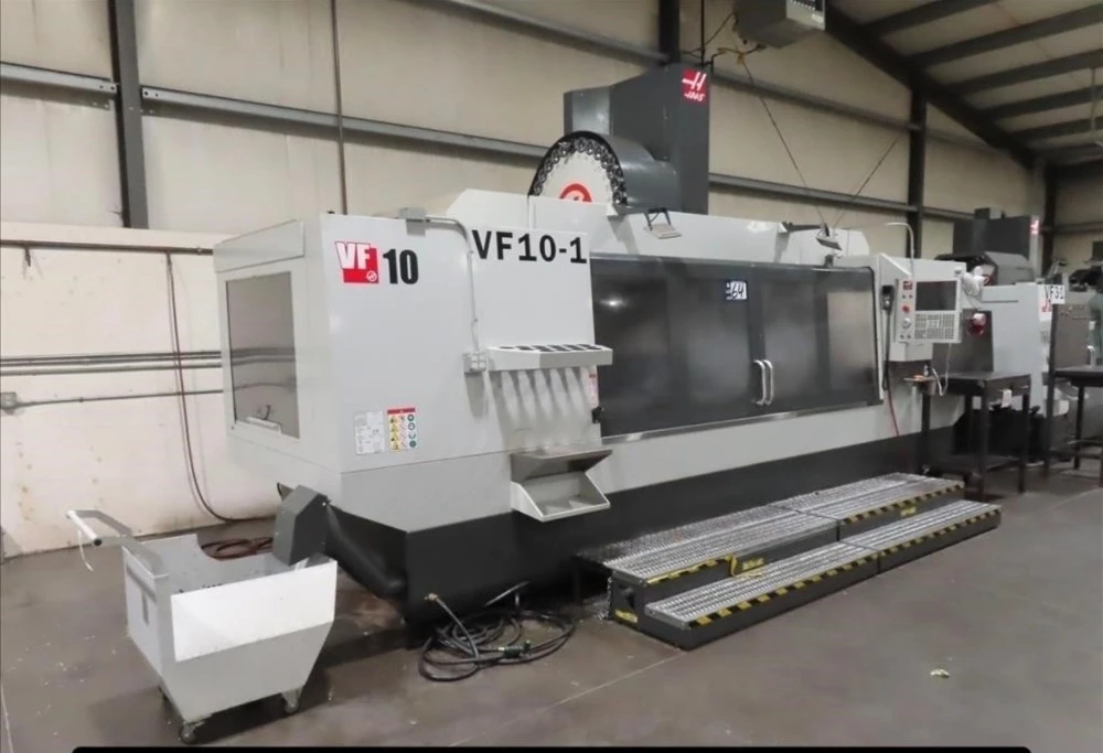 Haas #VF-10/50, CNC Vertical Machining Center, 120" X, 32" Y, 30" Z, 30 HP, 7,500 RPM, CAT 50, 30 automatic - Image 1
