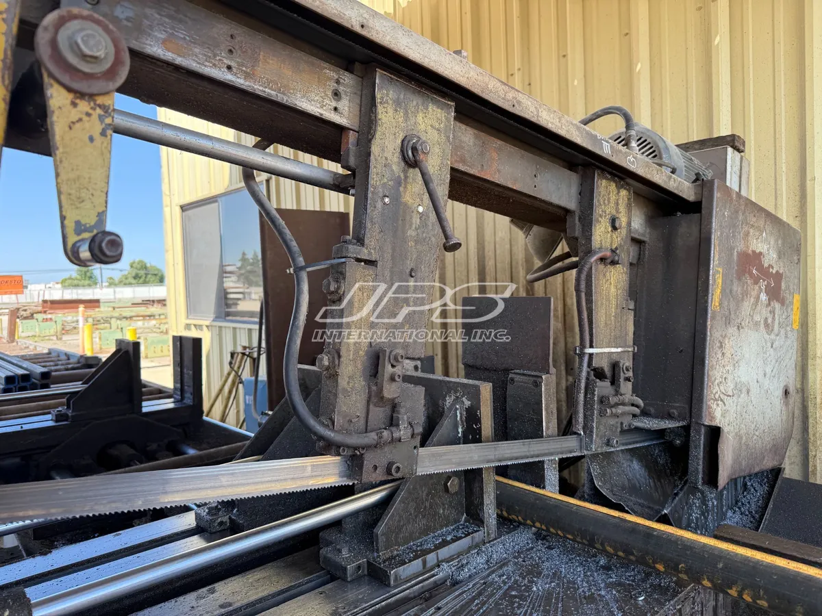 22" x 22" Hyd-Mech #H-22A, Semi-Automatic Horizontal Band Saw, 10 HP, 2" x 270" blade, roller conveyors - Image 6