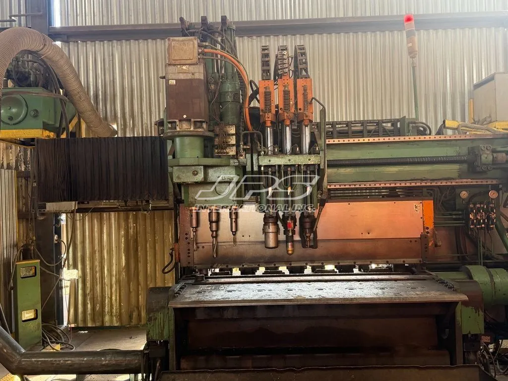 Peddinghaus #FDB-1500, CNC Plate Processor, 20' length x 59" wide plates, 2" thickness, 3-spindle drill - Image 2