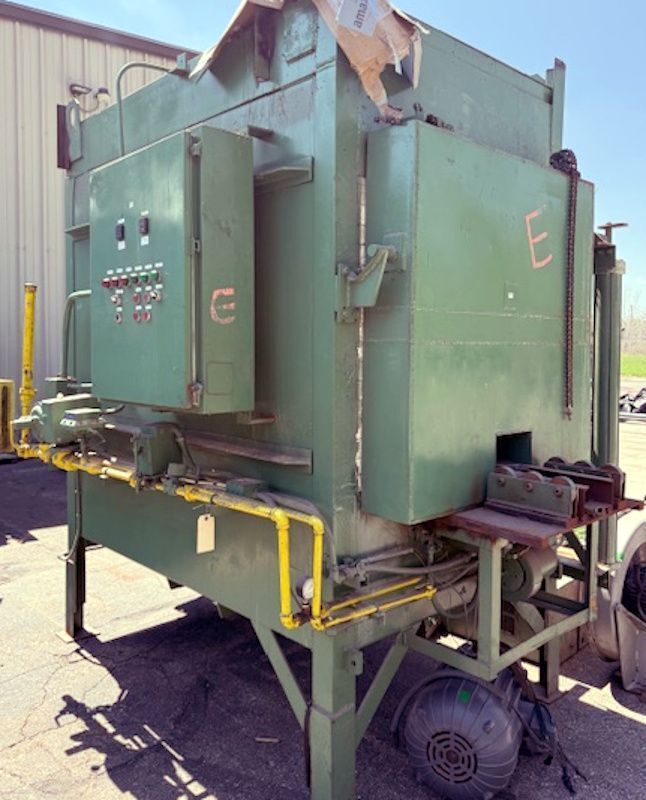 36" width x 36" H x 72" D Roller Hearth Temper Furnace, 1200°F, gas-fired, 800000 BTU, 480 V., 3-phase - Image 1