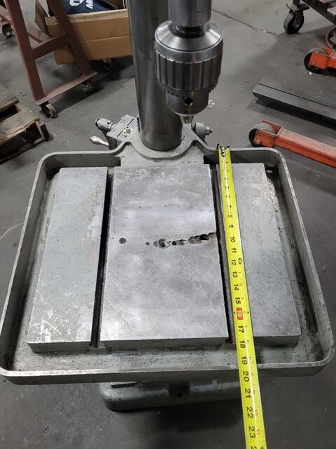 20" Clausing #2276, drill press, 1.25" drill capacity, 150-2000 RPM, 1.5 HP, 6.5" spindle travel - Image 7