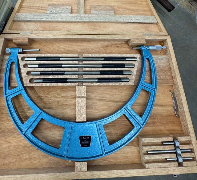 Fowler #52-401-204-1, Outside Micrometer, 12-16", 0.001" - Image 2