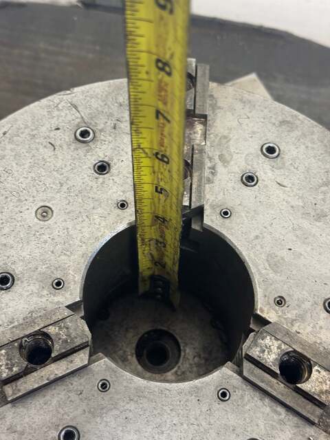 10" 3-Jaw Self-Centering Lathe Chuck #424499-7A, Square Adapter Plate, Approx. 4" Bore - Image 6