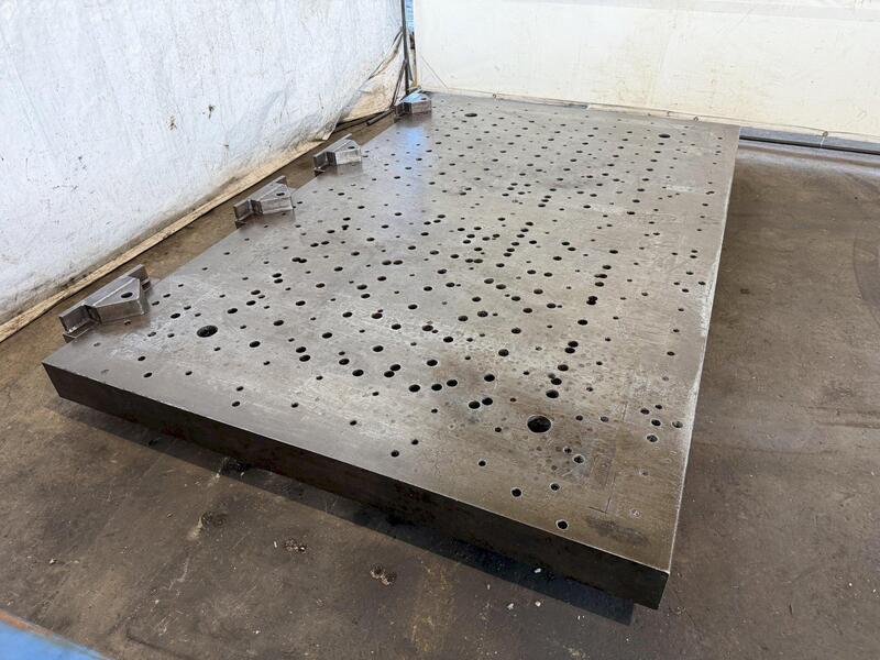 60" x 96" x 5", Drilled & Tapped Floor Plate - Image 2